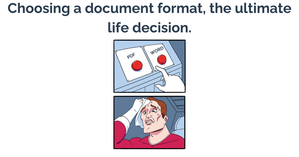 Explore the pros and cons of PDF and Word formats to determine which is best suited for your document needs